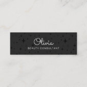 Signature Script Black Stars Mini Carte de visite (Devant)