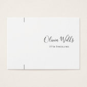 Signature Script Bracelet of Ketting Display Card Visitekaartje (Voorkant)