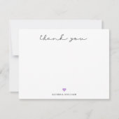 Signature Script Dankuwel Wisteria Paars Heart Notitiekaartje (Voorkant)