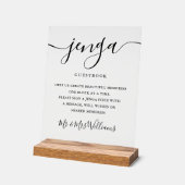 Signature Script Jenga Mariage Guestbook (Angle)