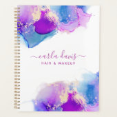 Signature Script Purple Blue Alcool Encre (Devant)