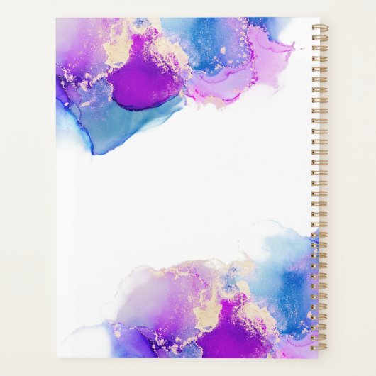 Signature Script Purple Blue Alcool Encre (Dos)