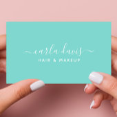 Signature Script Robins Egg Blue Calligraphy Visitekaartje