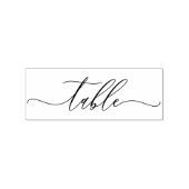 Signature Script Simple Seating Place Table Rubberstempel (Afrduk)