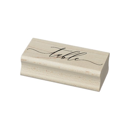 Signature Script Simple Seating Place Table Rubberstempel (Stempel)