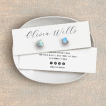 Signature Script Stud Earring Jewelry Display Kaar