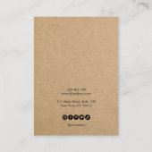 Signature Script Uw Logo Earring Display Kaart Visitekaartje (Achterkant)