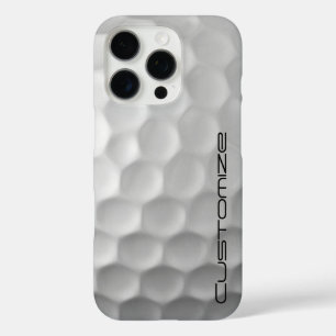 Signature Series Gepersonaliseerde Golfbal Cadeaus iPhone 16 Pro Hoesje