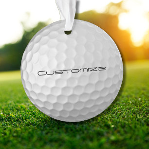 Signature Series Gepersonaliseerde Golfbal Cadeaus Ornament