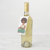 "Signature Touch – Custom Hang Label met Design" (Schuin)