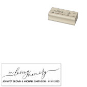 Signature Wedding in loving Memory Rubberstempel (Gestempeld)