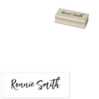 Signature Wood Art Stamp Rubberstempel