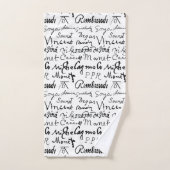 Signatures d'artistes célèbres Motif (Serviette à main)