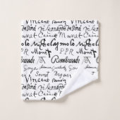 Signatures d'artistes célèbres Motif (Gant de toilette)