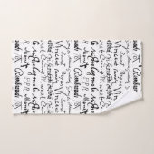 Signatures d'artistes célèbres Motif (Serviette à main)