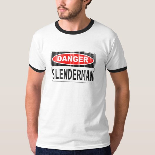 Signbord voor Man met schenker T-shirt (Voorkant)