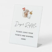 Signe à roulettes de Baby shower chaud au chocolat (Recto)