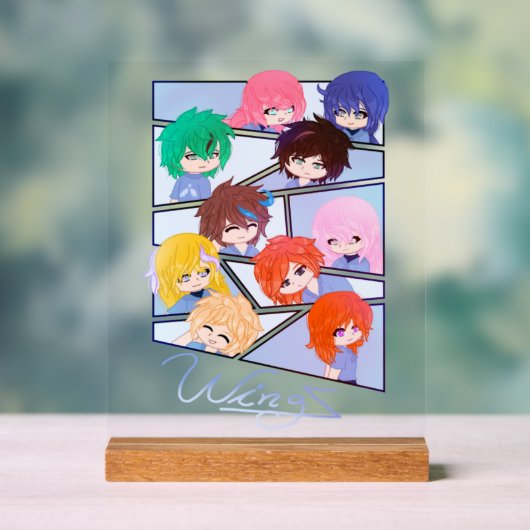 SIGNE ACrylique À Caractères Multiples Wingz (Neutre)