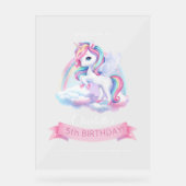 Signe acrylique à une fête d'anniversaire magique. (Recto)