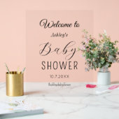 SIGNE ACrylique baby shower Bienvenue (Mariage)