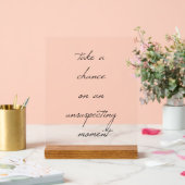 Signe Acrylique Chance (Mariage)