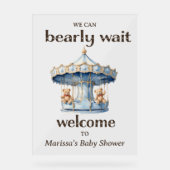 SIGNE ACrylique de bienvenue du Baby shower pour g (Recto)