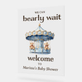 SIGNE ACrylique de bienvenue du Baby shower pour g (Angle)