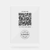 Signe acrylique de code QR - Menu Récupération mod (Recto)