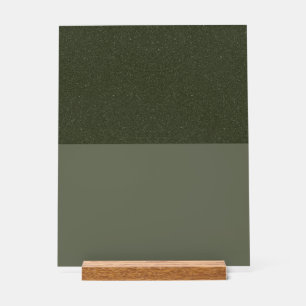 Signe acrylique de dessus vert mousse - Personnali