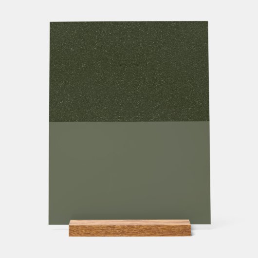 Signe acrylique de dessus vert mousse - Personnali (Recto)