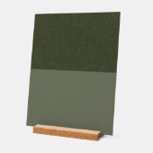 Signe acrylique de dessus vert mousse - Personnali (Angle)