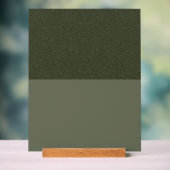 Signe acrylique de dessus vert mousse - Personnali (Neutre)