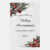 Signe acrylique de Noël annuel de la fête de Noël (Recto)