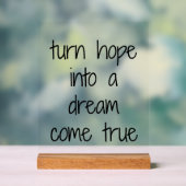 Signe acrylique Dream Come True (Neutre)