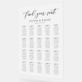 Signe acrylique élégant Script 20 table Seating Ch (Angle)