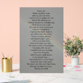 SIGNE ACrylique POÈME SUR LA CONCEPTION DE PHOTOGR (Mariage)