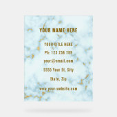 Signe Acrylique Professionnelle Personnalisée Marb (Recto)