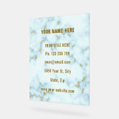 Signe Acrylique Professionnelle Personnalisée Marb (Angle)