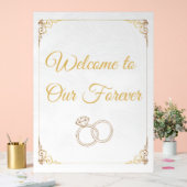 Signe acrylique simple Mariage de bienvenue (Mariage)