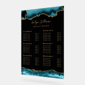 Signe acrylique turquoise tarif Agate (Angle)