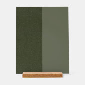 Signe Acrylique Verte Moss Split - Personnalisable (Recto)