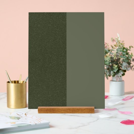 Signe Acrylique Verte Moss Split - Personnalisable (Mariage)