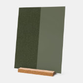 Signe Acrylique Verte Moss Split - Personnalisable (Angle)