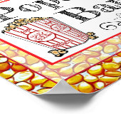 Signe affiche bar de maïs soufflé pour mariage ou  (Coin)