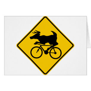 Signe allant à vélo de route de croisement de