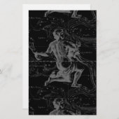 Signe Aquarius Carte de la constellation par Hevel (Devant / Derrière)