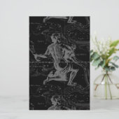 Signe Aquarius Carte de la constellation par Hevel (Debout devant)