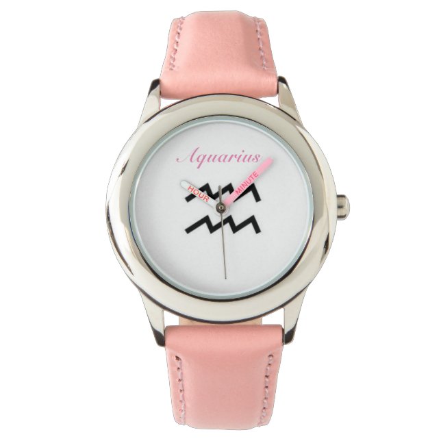 Signe Aquarius du Zodiaque. Montres pour enfants (devant)