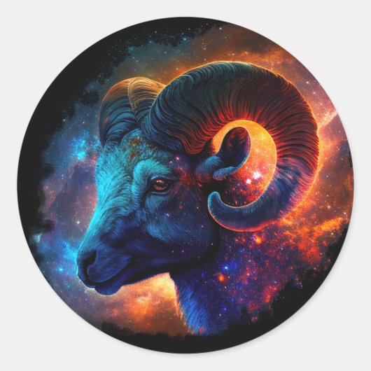 Signe Aries Zodiac Star - Aucun texte - Sticker ro (Devant)