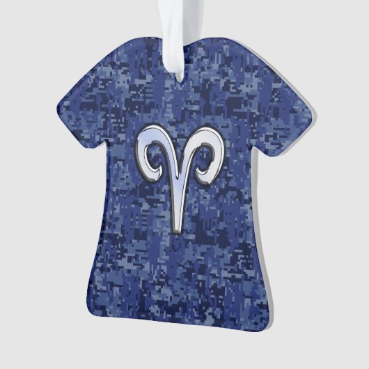 Signe Aries Zodiac sur la déco photo numérique ble (devant)